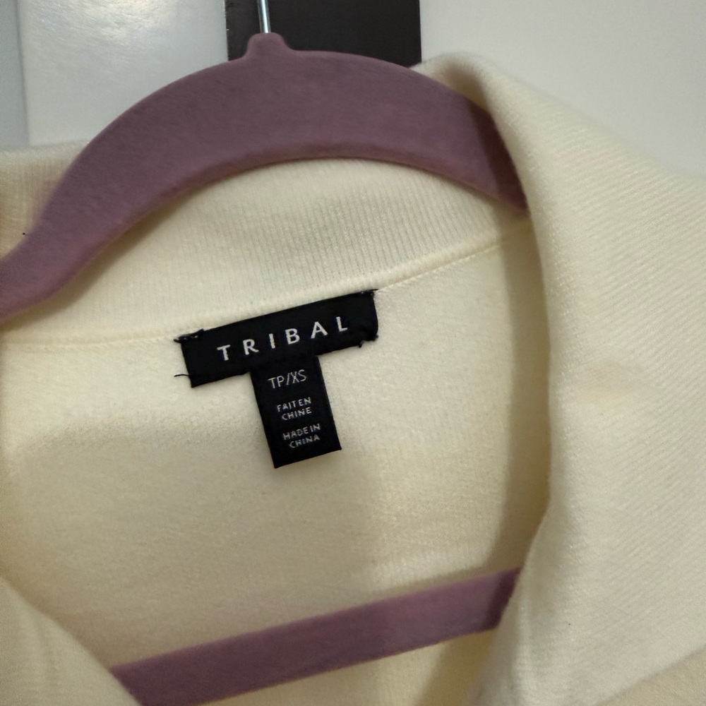 Tribal Cream Button-Front Utility Jacket - Picture 2 of 3